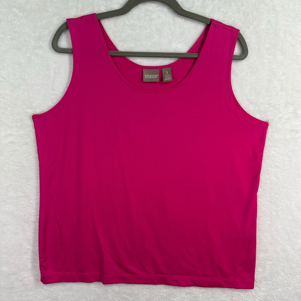 Chico's Fuchsia Sleeveless Tank Top